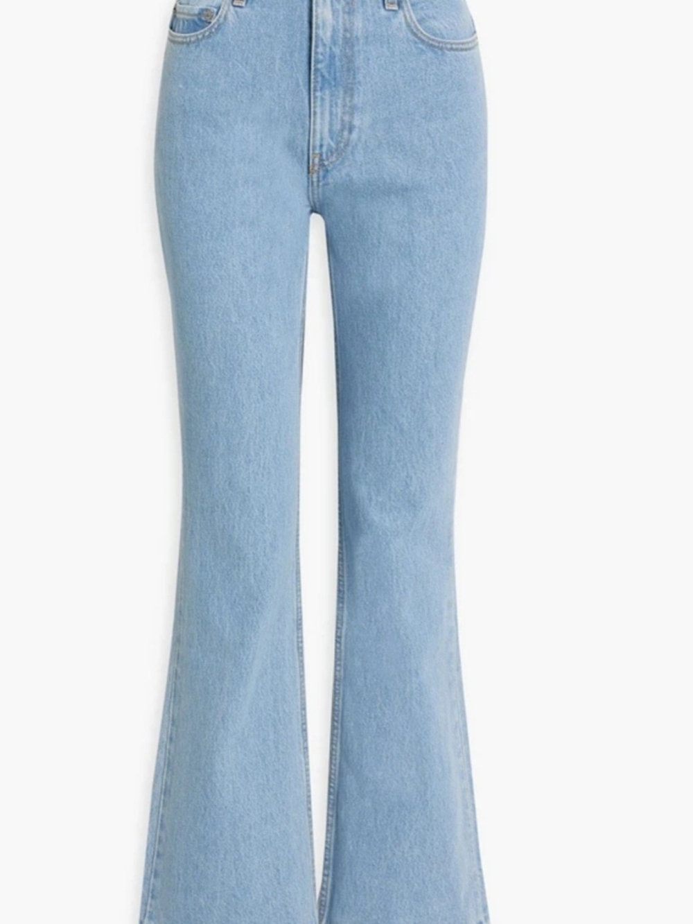 GANNI Betzy high-rise slim flared jeans Size 32W-32L Retail: $245 NWT